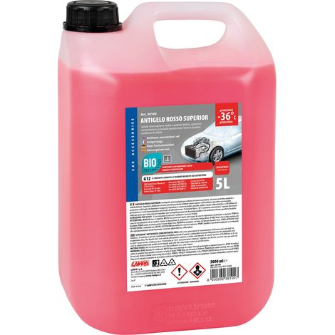 Superior-Rosso G12+, liquido radiatore - (-36°C/+108°C) - 5 L