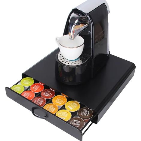 Organisateur de tiroir pour 30 capsules de café Dolce Gusto et dosettes K-Cup (1/4)
