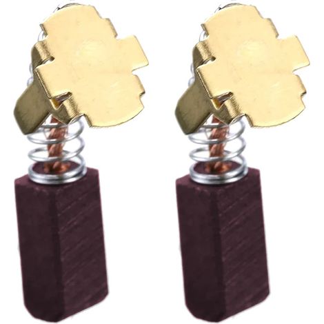 2x Trade-Shop Bronzekohlen Kohlebürsten 5 x 6 x 12mm kompatibel mit Hitachi Bohrschrauber Bohrhammer Winkelschleifer ersetzt 999054 / 999-054 (1/4)