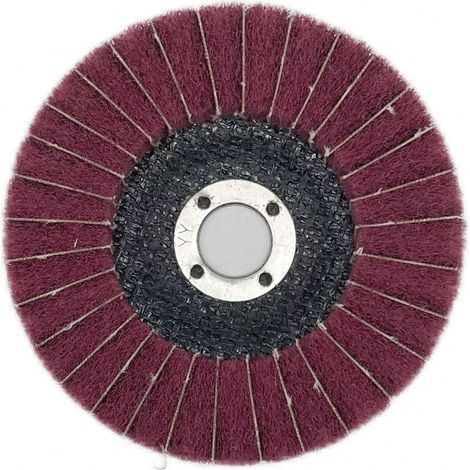 5 Stück 100 mm x 16 mm Nylon-Lamellenpolierscheibe, Körnung 240, Schleiffaser-Schleifscheibe, Schleifpolierscheiben
