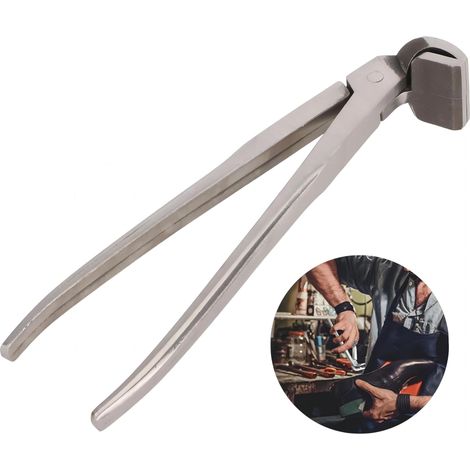 Pince à Aplatir Pour L'artisanat du Cuir, Pince à Aplatir en Acier, Coude De Coude En Argent, Boîte En Cuir DIY, pour Bricolage, Maroquinerie, Sac, Ceinture, Portefeuille (1/5)