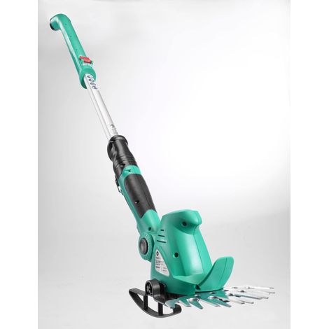 Set 4-en-1 batterie 10,8V tondeuse gazon taille-haie perche télescopique poignées 270° (1/5)