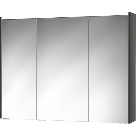 KHX 100 LED Spiegelschrank anthrazit, B100XH74xT15