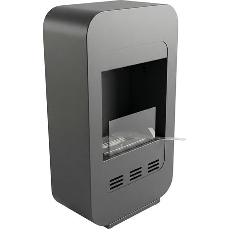 Livia - Ethanol-Kamin zum Aufstellen 46x80x25 cm mit 1,5-Liter-Brenner Schwarz