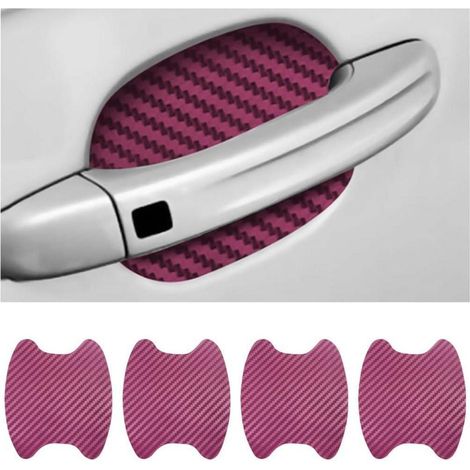 Autoaufkleber Carbon Schutzfolie Kratzfest Universal 4PCS Burgunderrot (1/5)
