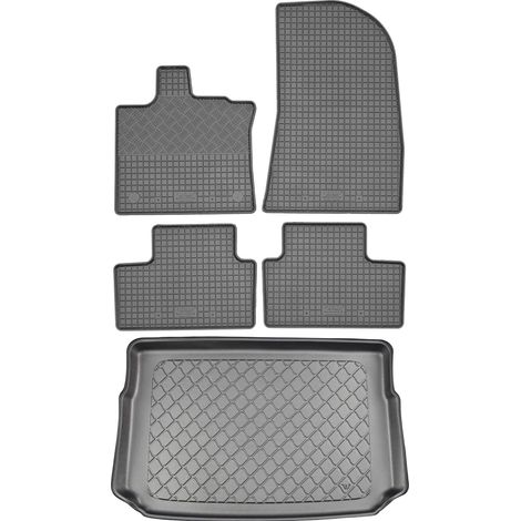 Set di tappetini in gomma per auto e tappetino per bagagliaio per Renault Captur II SUV (5 porte) dal gennaio 2020. (1/5)