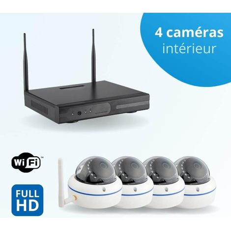 Kit vidéo-surveillance WIFI 4 caméras FullHD+ 3Mp 2304x1296 - intérieur (1/3)