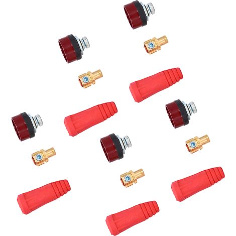 Lot de 5 connecteurs rapides pour câble de soudage TIG, format UE, 35-50 mm (1/5)