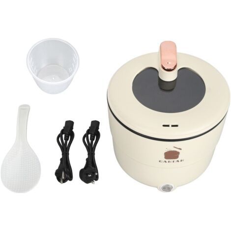 Cuiseur à riz électrique multifonctionnel 1,8 L, double couche, bâton anti-brûlure, marmite pour nouilles, soupe, ragoût, cuisson à la vapeur, prise UE 220 V