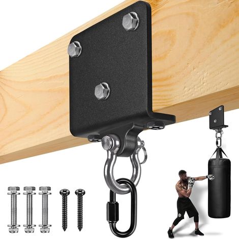 Support de Sac de Frappe, Fixation Poutre pour Sac de Boxe Suspension Crochet Lourd pour Accélérer l'exercice Entraînement Muay Thai Balançoire Hamac, 1000lbs (1/5)