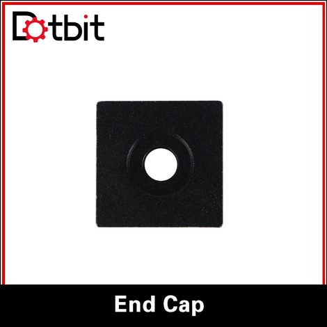 Openbuilds End Cap aluminum block base plate, square aluminum sheet, 20x20x3mm, compatible with V-Slot (1/4)