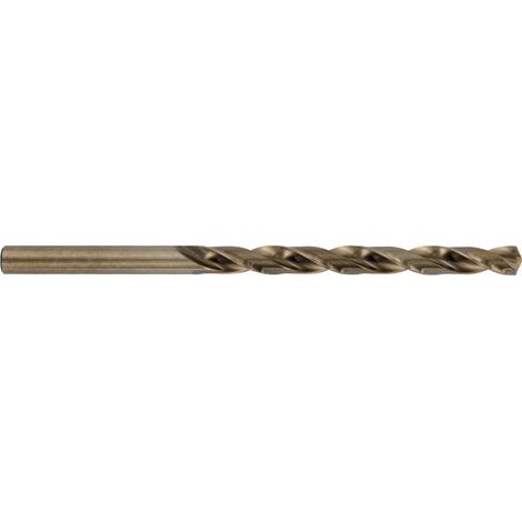 Tivoly • Ø: 6 / Foret métaux HSS-E5 (Cobalt 5%) -Revêtu GOLD -DIN340 -h8 -Série longue -Pointe en croix / L: 139 (1/3)