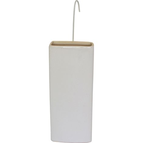 Saturateur plat céramique blanc, 300 ml CENTRALE BRICO
