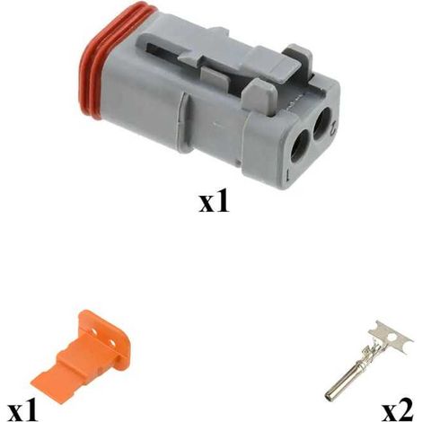 Kit Connecteur DT series Mâle 2 Voies E003