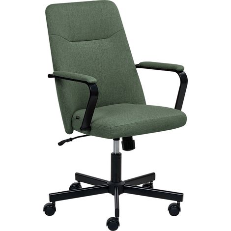 Office Chair CAROGA Fabric Dark Green