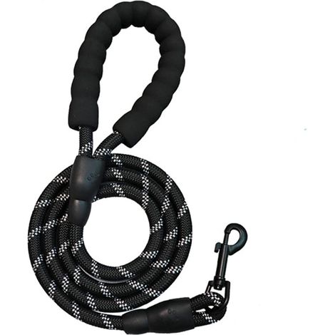 Laisse pour chien, 2 m/3 m, convient aux petits chiens, chiens moyens, grands chiens, laisse réfléchissante et robuste (2 m)