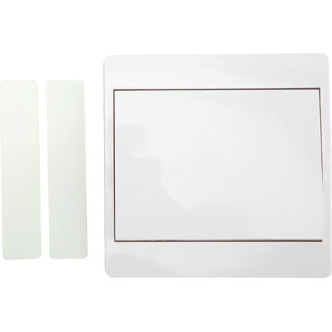 Interrupteur mural sans fil Ortviai QX-301 auto-alimenté 433MHz blanc 86mm (1/3)