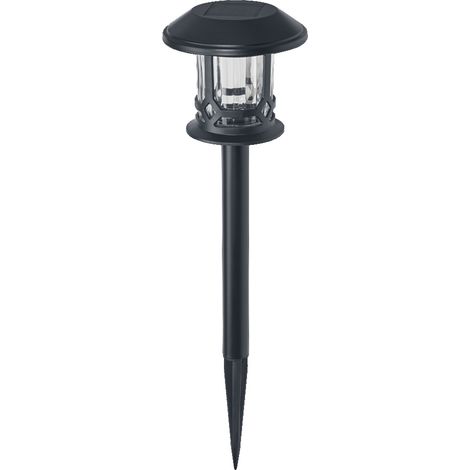 LEDVANCE SMART+ extérieur Bluetooth piquet solaire Path, avec blanc réglable (3000K-6500K) + lumière de couleur, utilisable sans alimentation, jusqu'à huit heures d'autonomie, protection IP44, noir (1/4)