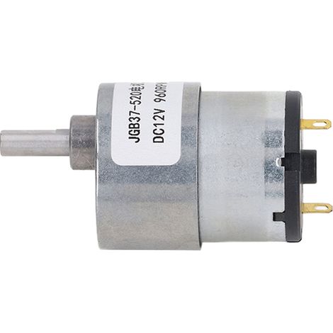 Moteur à engrenages CC, bobine en laiton à haute conductivité, rotation horaire et antihoraire, moteur à vis sans fin stable, 12 V CC, 960 tr/min (1/5)