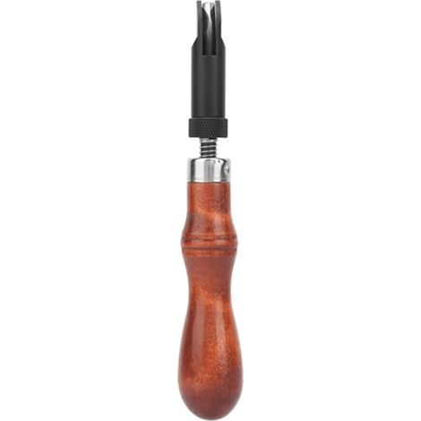 Outil réglable en bois à manche en forme de V pour rainurage, outil de gouge pour travail du cuir (1/4)