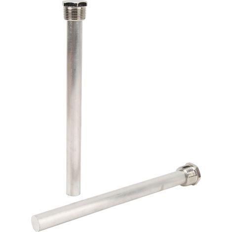 Tige d'anode protectrice 2 pièces pour chauffe-eau RV, 18 x 235 mm, filetage NPT 3/4 pouce, compatible Mor-Flo, anti-corrosion, remplacement durable. (1/5)