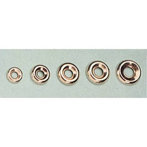 10 x ORLI SOTTOVITE ACCIAIO NICHELATO 12 MM