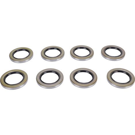 Joints de graisse pour roue de moyeu de remorque, 8 pièces, 2,25 pouces ID 3,376 pouces OD, Double lèvre pour Dexter Texcom RV. (1/4)