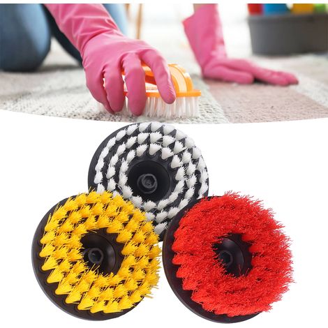 Set mit 3 runden 12,7 cm Teppichbürsten (1/5)