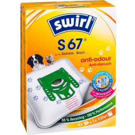 Swirl S 67 EcoPor Anti Odour Staubsaugerbeutel 4 St.