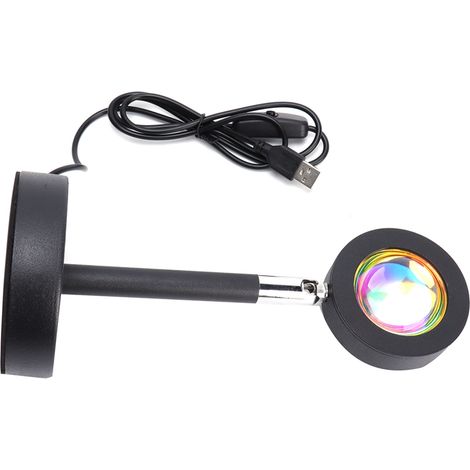Innovative Sonnenuntergangsprojektorlampe für Schlafzimmerdekoration, Fotostudio, farbenfrohes Nachtlicht. (1/5)