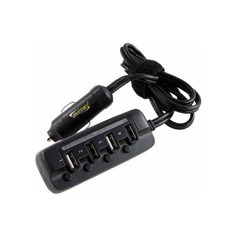 CARICABATTERIE AUTO 4 USB