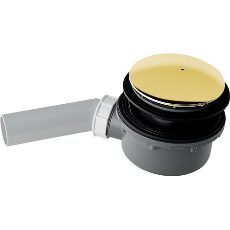 Bonde de receveur de douche RETRO, dia. 90 mm, DN40, couvercle doré