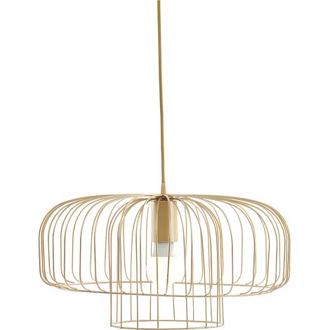 Suspension filaire design - H.130 cm - Doré mat - ANDROMAQUE (1/4)
