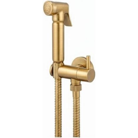 Idroscopino per WC miscelatore monocomando con doccetta igienica Vema OTAGO V27400 - Oro Spazzolato (1/3)