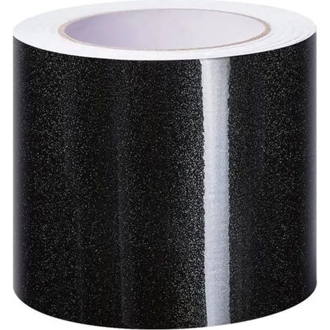 Frises autocollantes décoratives, bordure de papier peint adhésive pour cuisine, salle de bains, chambre - Cristal Noir 15cm X 500cm (1/5)