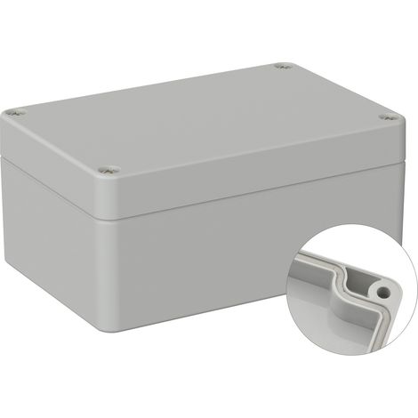 TRU COMPONENTS  TC-9065452 Outdoor-Gehäuse 120 x 80 x 55  Polycarbonat  Lichtgrau (RAL 7035) 1 St. (1/2)