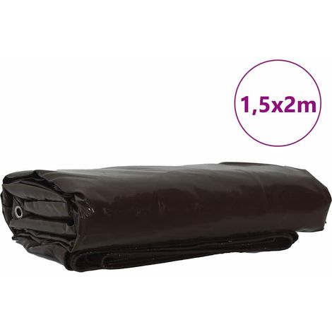Maison Exclusive - Telo 650g / m² Marrone 1,5 x 2 m Tela con rivestimento in PVC