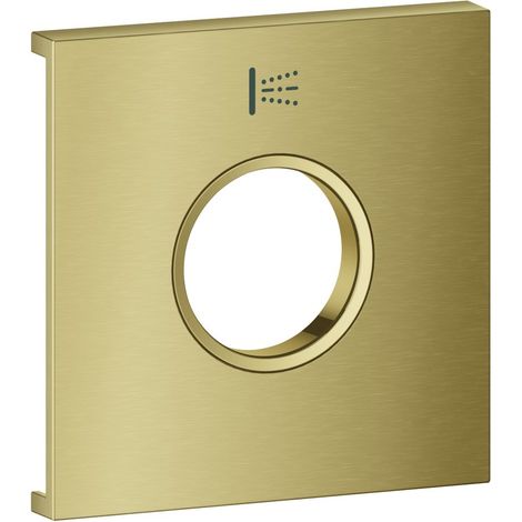 Grohe Grohtherm Aqua Tiles Metallplatte, Symbol Seitenbrause für Grohtherm Aqua Tiles UP-Thermostate, Cool Sunrise gebürstet (1/3)