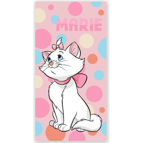Serviette de bain Disney Marie 70x140 cm absorbante séchage rapide