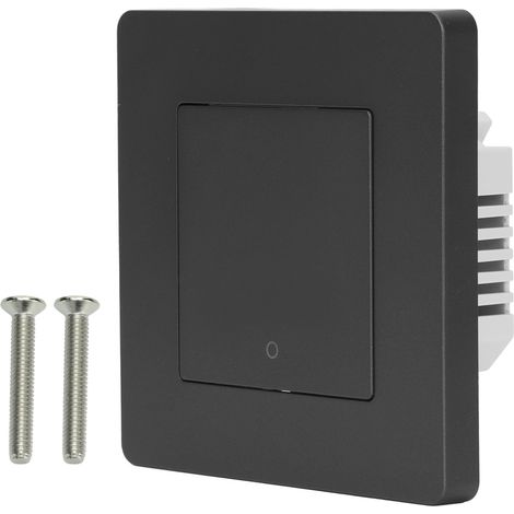Intelligenter Einwegschalter mit Timer und Fernbedienung für Lampen und Vorhänge, 100–240 V Wechselstrom, Grau