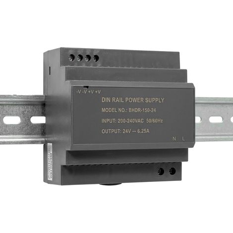 Alimentation sur rail DIN TS35 - 150W - 24V - 6.25A