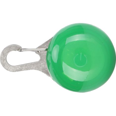 Pendentif lumineux LED pour animaux de compagnie, 3 modes d'éclairage, lampe de sécurité nocturne à clipser sur le collier (vert) (1/5)