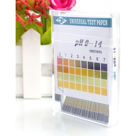 100 Bandelettes Papier Test PH 0-14 Précision Rapide Mesure Acide Alcalin Bandelettes Universelles (1/5)