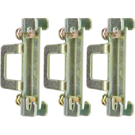 10 Stück DIN-Schienenbefestigungen 35 mm – Metall, Modell 11, Kabelklemme