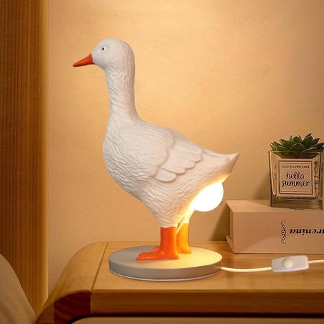 Lampe En Résine - Canard Et Œuf - Veilleuse Décorative Pour Chambre - 20 cm - 1 Pièce (1/5)