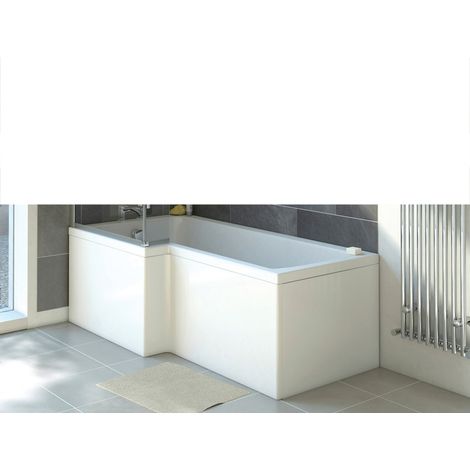 Signature End Bath Panel For L&P Shaped Baths 700mm - White