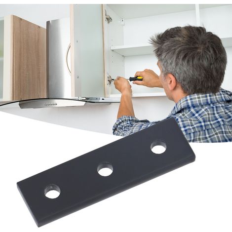 Plaque de jonction en aluminium, plaque de renfort, plaque de jonction droite 2020-3 trous (1/5)
