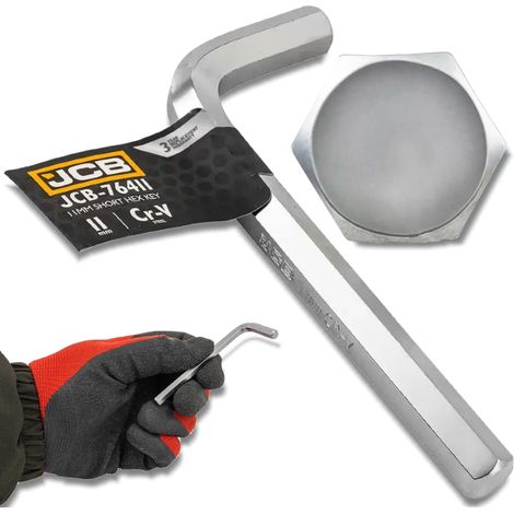 JCB Innensechskantschlüssel HEX CRV 11 mm 6-kant L-förmig