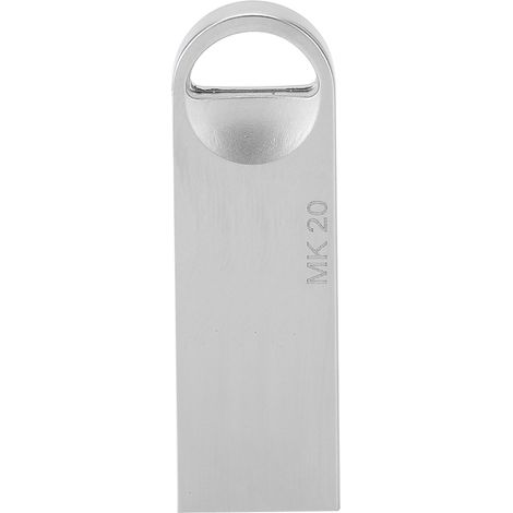 MAIKOU Clé USB Mini en Alliage d'Aluminium Portable et Design, USB 2.0, 64 Go, Argenté