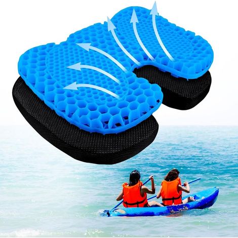 Waterproof, non-slip gel kayak seat cushion – Portable seat cushion for kayak, boat, canoe, etc. – Comfortable and pressure-relieving – (U-shaped) (1/5)